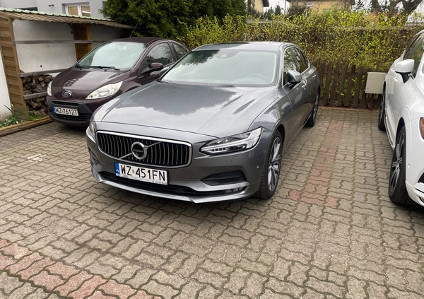 Volvo S90 cena 108000 przebieg: 92000, rok produkcji 2018 z Warszawa małe 326